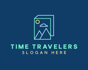 Travel Landscape Book  logo design