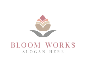 Flower Spa Cosmetics  logo design