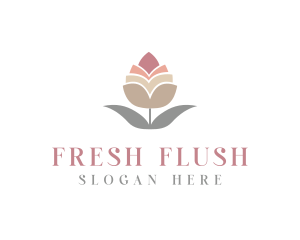 Flower Spa Cosmetics  logo design