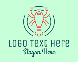Seafood - Seafood Lobster Plate logo design