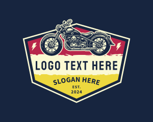 Motorcycle Rider Racing Logo