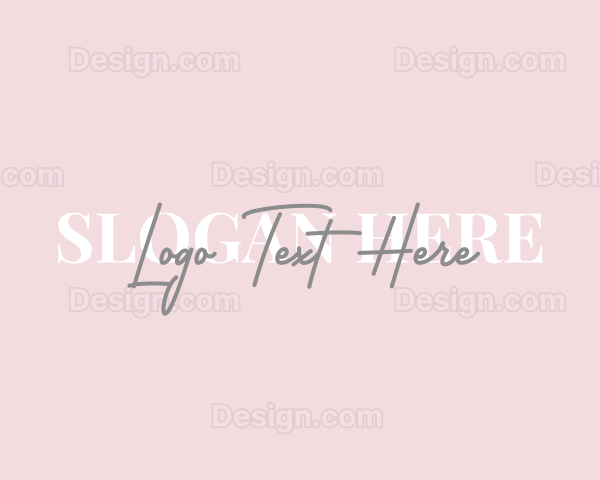 Feminine Script Business Logo