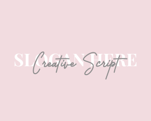 Feminine Script Business logo design