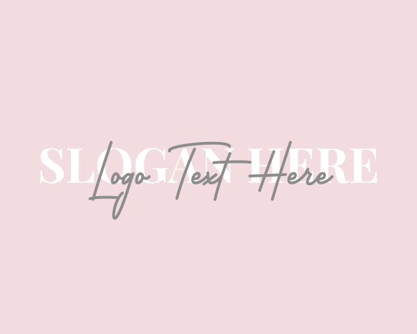 Feminine Script Business logo