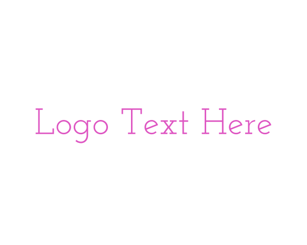 Typeface logo example 1