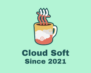 Hot Mug Clouds logo design