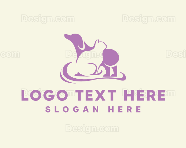 Dog Cat Veterinary Logo