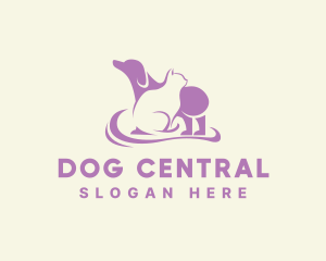 Dog Cat Veterinary logo design