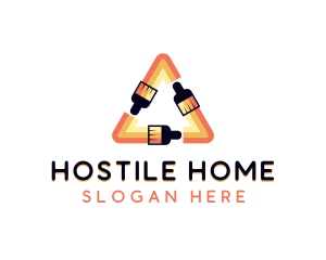 Painting Home Renovation logo design