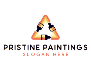 Painting Home Renovation logo design