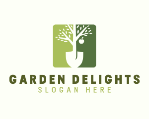 Garden Planting Shovel logo design