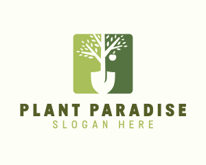 Garden Planting Shovel logo design