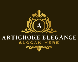 Elegant Decorative Crest logo design