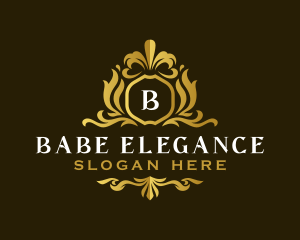 Elegant Decorative Crest logo design