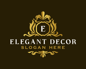Elegant Decorative Crest logo design