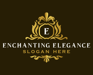 Elegant Decorative Crest logo design