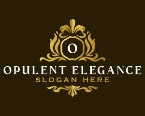 Elegant Decorative Crest logo design