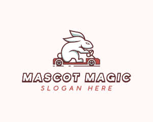 Rabbit Delivery Driver logo design