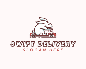 Rabbit Delivery Driver logo design