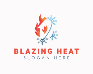 Fire Cooling House logo design