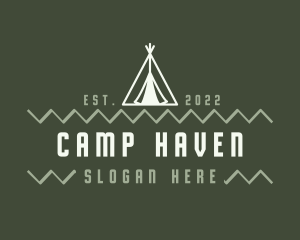 Camping Tent Adventure logo