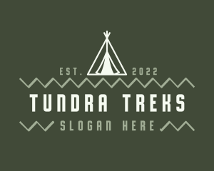 Camping Tent Adventure logo design