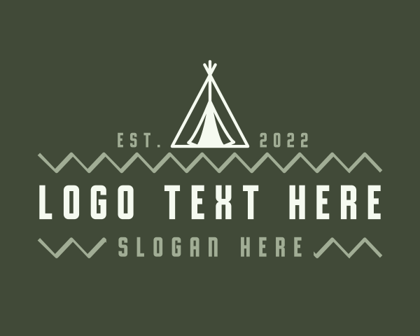 Camping Tent Adventure logo