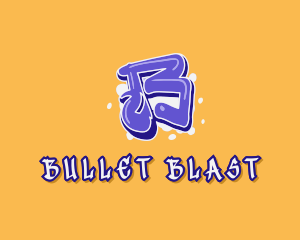 Blockbuster Graffiti Letter B logo design