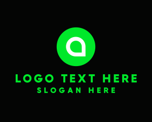 Positioning - Green Pin Locator logo design