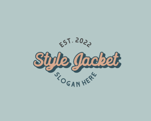 Retro Fashion Wordmark logo