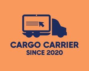 Digital Truck Cargo Delivery  logo design