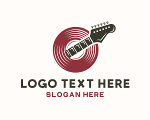 Vinyl Guitar Instrument logo
