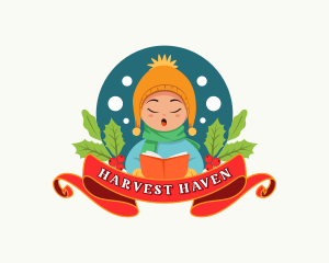 Christmas Holiday Caroler  logo design