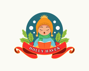 Christmas Holiday Caroler  logo design