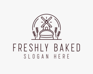 Windmill Wheat Bakery logo design