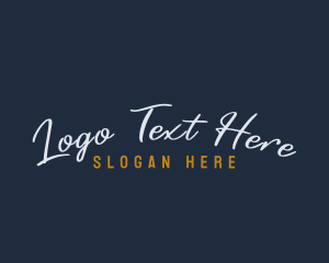 Cursive Generic Wordmark logo