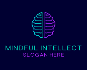 Mind Tech Circuit logo design