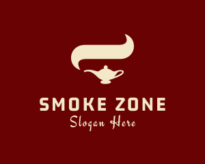 Arabian Lamp Smoke logo design