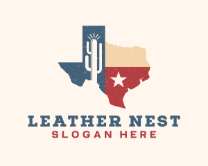 Cactus Texas Map logo
