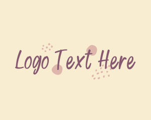 Cute Girly Wordmark logo