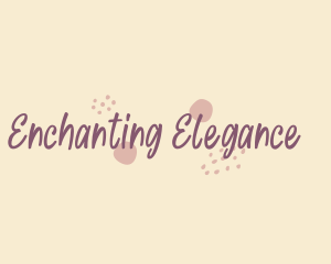 Cute Girly Wordmark logo design