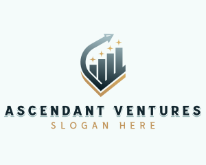 Venture Capital Arrow Graph logo design