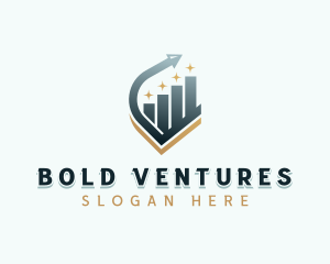 Venture Capital Arrow Graph logo design