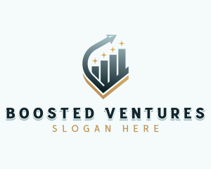 Venture Capital Arrow Graph logo design