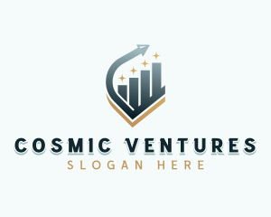 Venture Capital Arrow Graph logo design