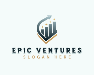 Venture Capital Arrow Graph logo design