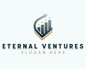 Venture Capital Arrow Graph logo design