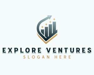 Venture Capital Arrow Graph logo design