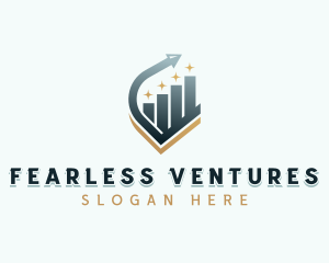 Venture Capital Arrow Graph logo design