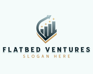 Venture Capital Arrow Graph logo design